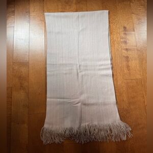 SIMONS - Light pink and light beige reversible scarf